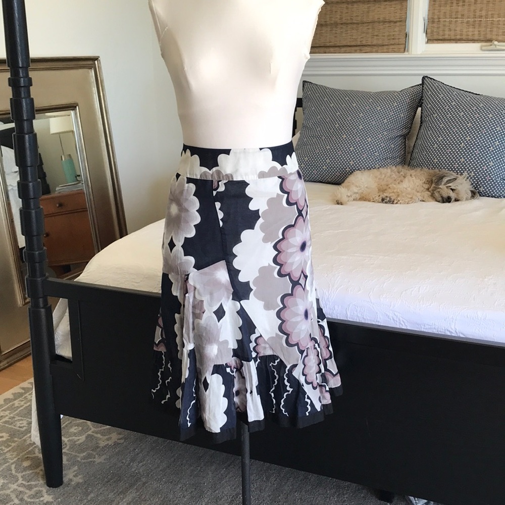 Cotton print skirt from anthropology
